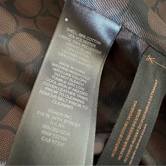 Coach Trench Coat-With Stain* Medium - Picture 9 of 11